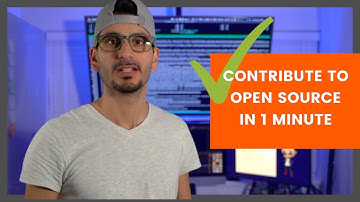 How to contribute to Open Source in 1 minute on GitHub - Open Source is for everyone
