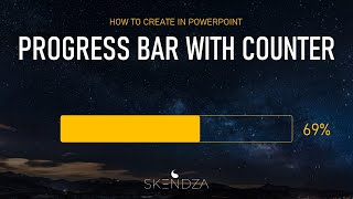 How to create progress bar with counter in PowerPoint