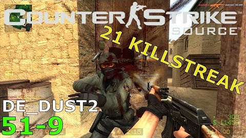 Counter-Strike: Source De_dust2 Gameplay (51-9)