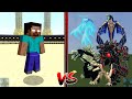 Herobrine vs all Godzilla + Titan (Kaiju Craft) in minecraft bedrock