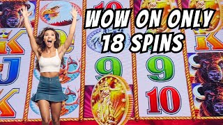 Wow We Got All This On Only 18 Spins Buffalo Gold 