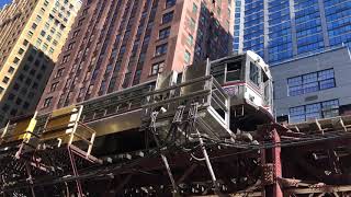 CTA L: 6000 Series Loop Shuttle Train at Lake St/Wabash Av