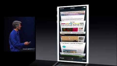 WWDC 2013 iOS 7 Safari, Control Center and Multitasking Demo