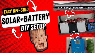 EASY OFF-GRID | SOLAR + BATTERY | DIY SETUP