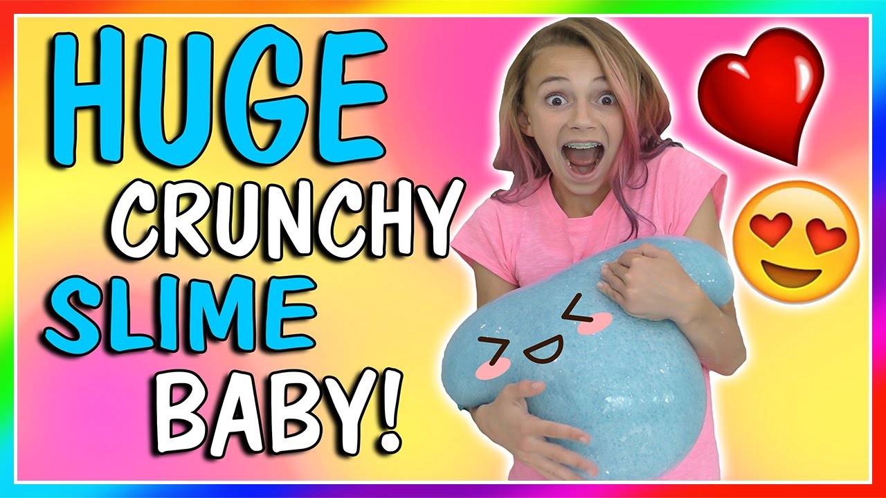 Huge Crunchy Slime Stress Ball No Borax Diy We Are The Davises