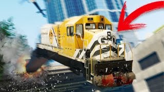 GTA V MOD CONDUCIENDO UN TREN POR LA CIUDAD !! EPICO !! GTA 5 MODS PC Makiman