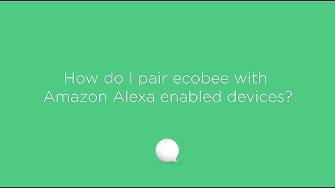 ecobee Support - How do I control ecobee with Amazon Alexa enabled devices