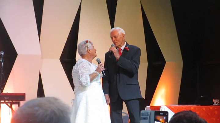 Linton & Marie Reid singing at their recent Wedding