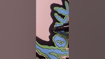 Drawing "Rick And Morty" With Posca Markers! Satisfying! (#Shorts)