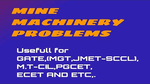 PROBLEMS ON WIRE ROPES || USEFUL FOR GATE, PGECET, ECET, MGT-SCCL, JMET-SCCL AND MT-CIL