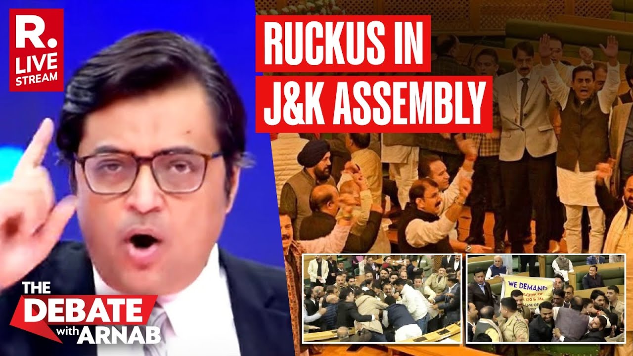 Debate With Arnab LIVE: Complete Anarchy In J&K Assembly, Who Is To Blame?