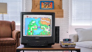 Testing out a Sony Trinitron 20' CRT TV with VCR (Made in 1996)