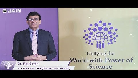 Dr. Raj Singh, Vice-Chancellor | JAIN (Deemed-to-be University)