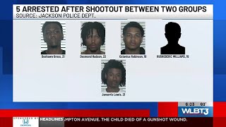 5 arrested by JPD after shootout between two groups