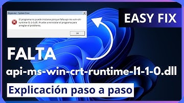 SOLUTION The program cannot start because api-ms-win-crt-runtime-l1-1-0.dll is missing from the c...