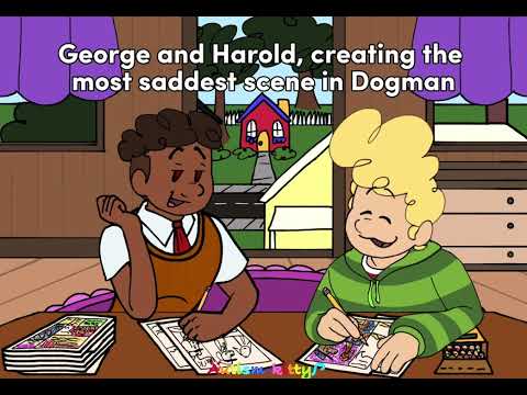 George And Harold Creating Dogman Captain Underpants Animation