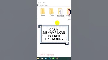 CARA MENAMPILKAN FOLDER TERSEMBUNYI DI LAPTOP / PC #shorts