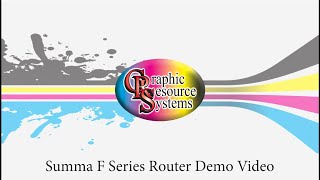 GRS Summa F Series Router Demo on 1/4 Acrylic