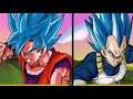 Goku blue kaioken 20X vs vegeta blue evolution.  