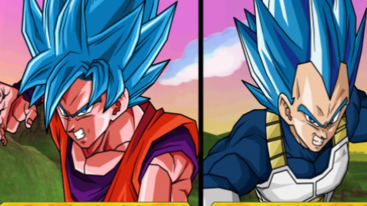 Goku blue kaioken 20X vs vegeta blue evolution.  