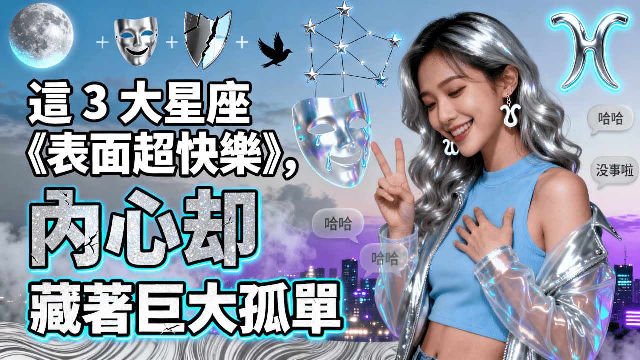 「笑得最燦爛的 3 個星座，其實最孤單！」這 3 星座正用『快樂』掩飾孤獨…快學這 3 招來終結孤單！