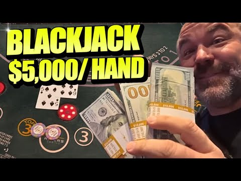 OMG!! $5,000/HAND BLACKJACK LIVE! My Most Intense Tilt Mode EVER