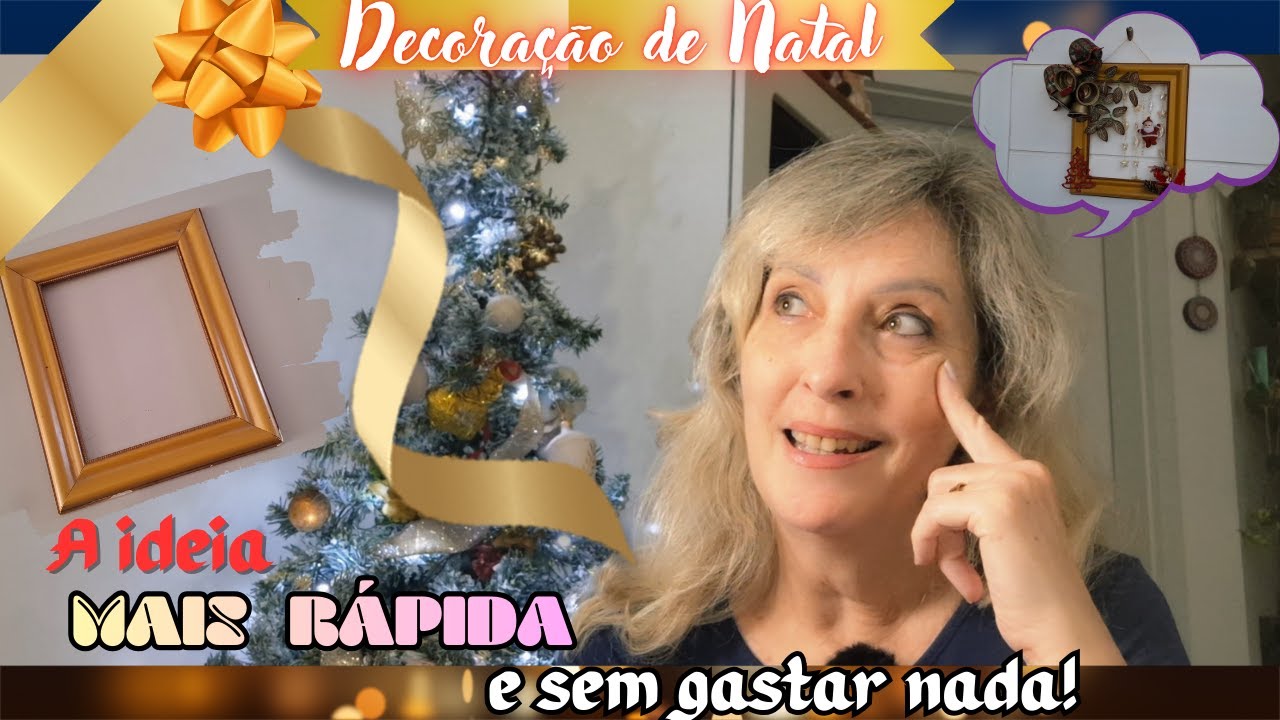 DECORAÇÃO DE NATAL PRA QUEM TÁ SEM TEMPO E SEM DINHEIRO! SEM GASTAR E RAPIDINHO!
