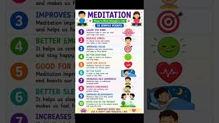 10 simple benefits of Meditation for children explained #science #education #study #yt #ytshorts
