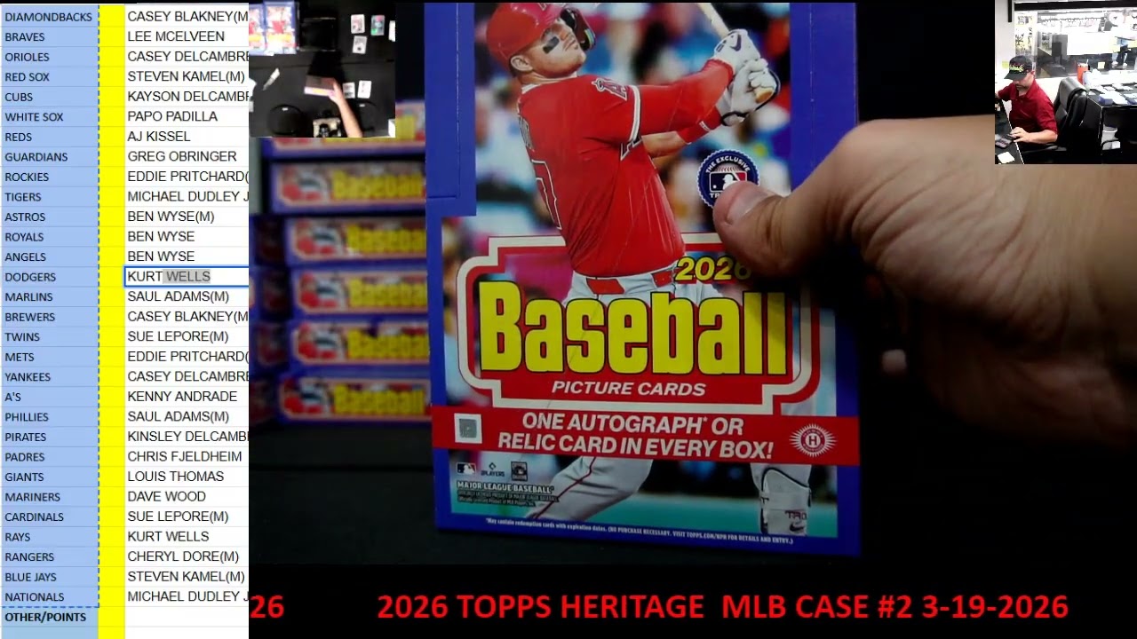 CAJUNBREAKER 2026 TOPPS HERITAGE  MLB CASE #2 3-19-2026