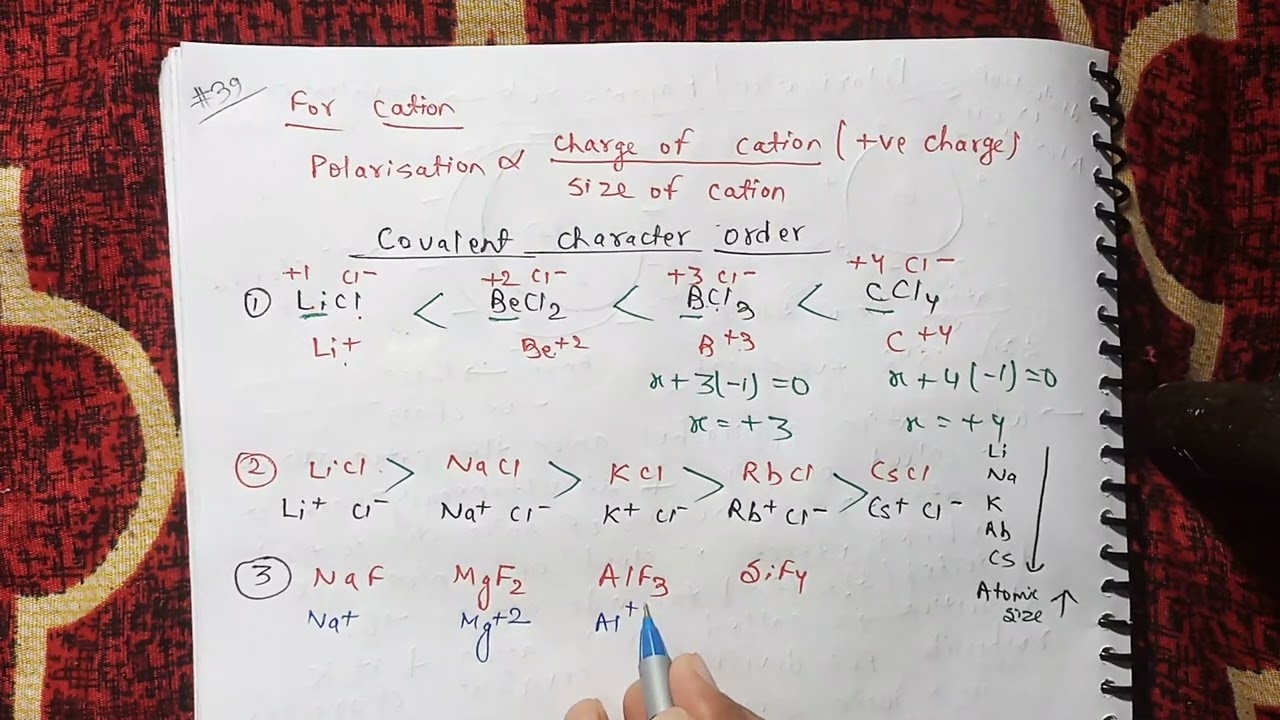 Chemical bonding 39 || Application of Polarization || Thermal stability || Jee & Neet || Class 11
