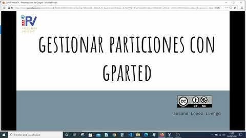 Particiones con Gparted