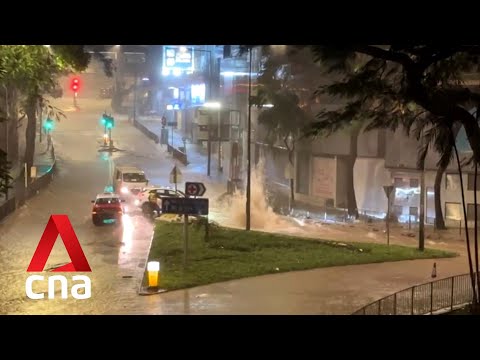 Hong Kong flooded after heaviest rainfall in 140 years