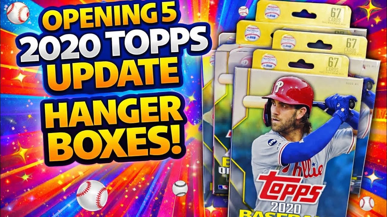 Открываю 5 коробок Topps Update Hanger Boxes 2020 | Turkey Reds и редкий экземпляр!