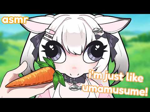 【ASMR】 Feeding Your Horse Girl Carrots | Soft Spoken, Crunching, Cute Neighs
