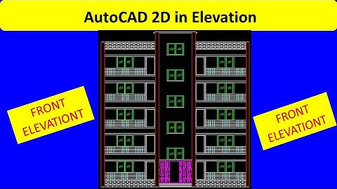 How to Draw Front Elevation in AutoCAD 2D | AutoCAD Front Elevation Drawing Bangla Tutorial 2023