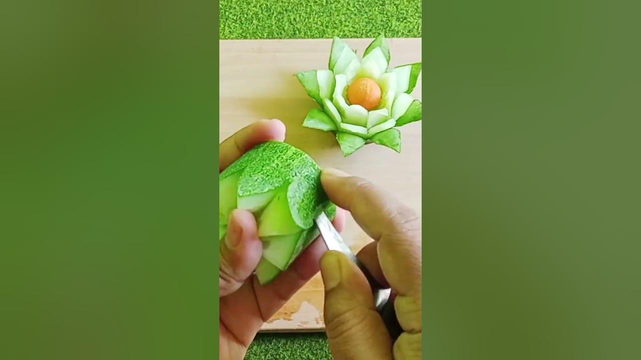Garnish timun!! mudah banget cocok untuk pemula..
