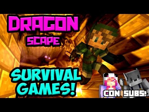 Escapa del Dragón y Juegos del Hambre con Subs! | Mineplex Minijuegos | Minecraft PE 1.0.0