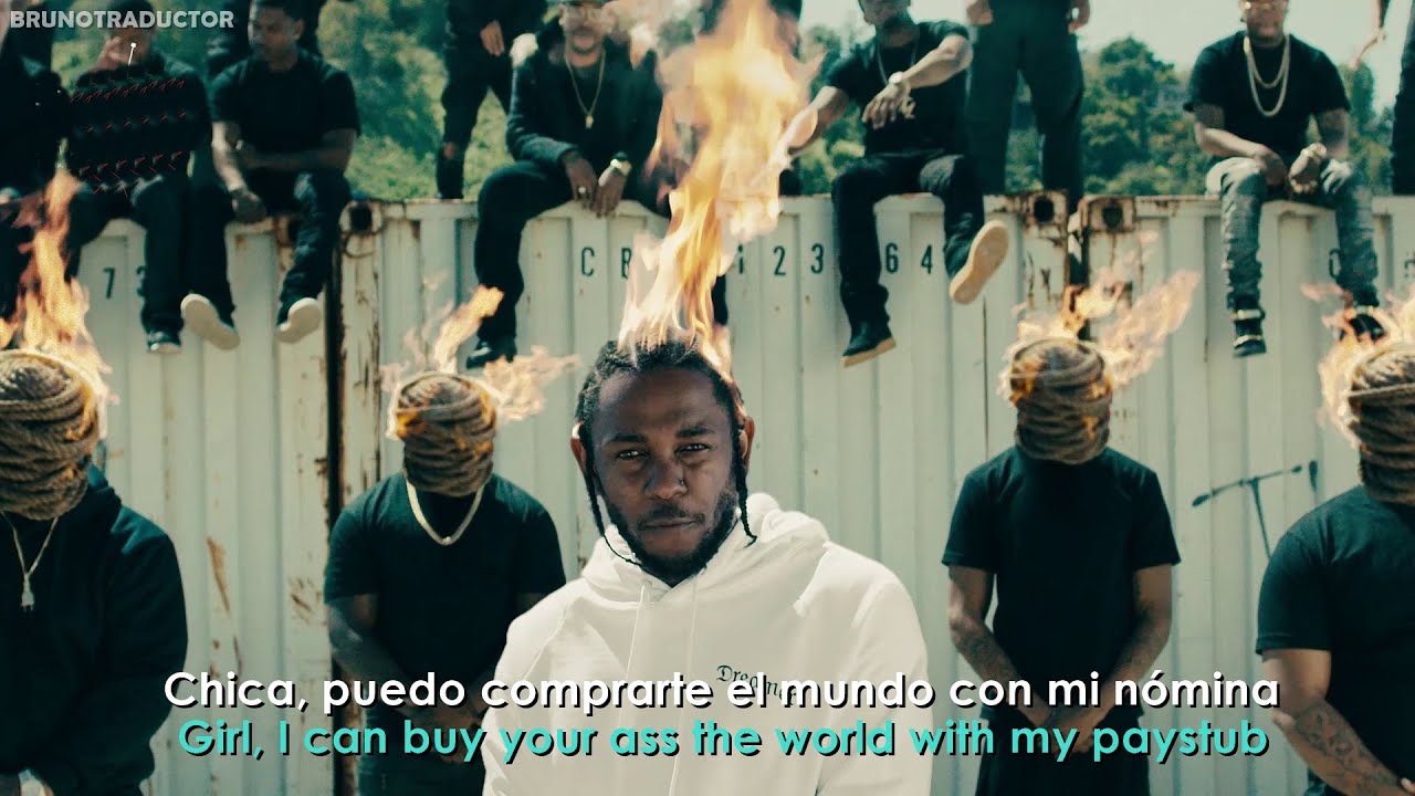 Kendrick Lamar - HUMBLE // Lyrics + Español // Video Oficial