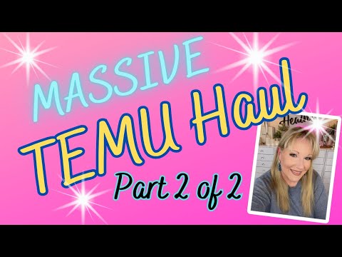 VARIETY OF ITEMS TEMU HAUL PART 2 of 2 NOT AFFILIATED