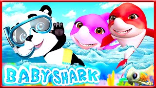   Baby Panda  Nursery Rhymes and Childrens Songs, baby shark  learn with johny and emmy.