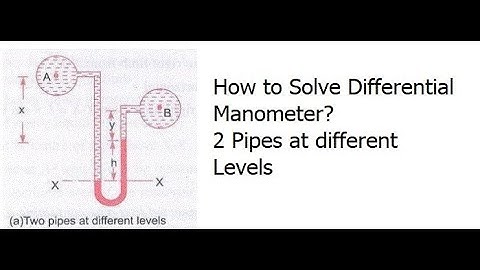 Differential Manometer Problem 1 (Pressure Difference between 2 points)