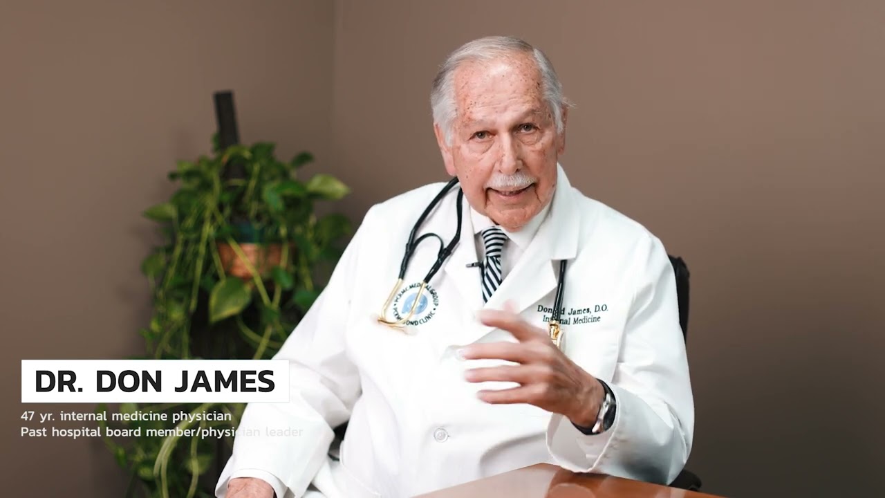 Dr. Don James, 47-Year Internal Medicine Physician, Past Hospital Board Member/Physician Leader