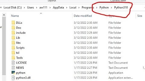 Python installation folder not visible in windows fixed