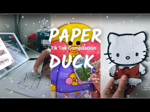 PART 2 TUTORIAM PAPER DUCK #paperduck #duckpaper #paperdolls