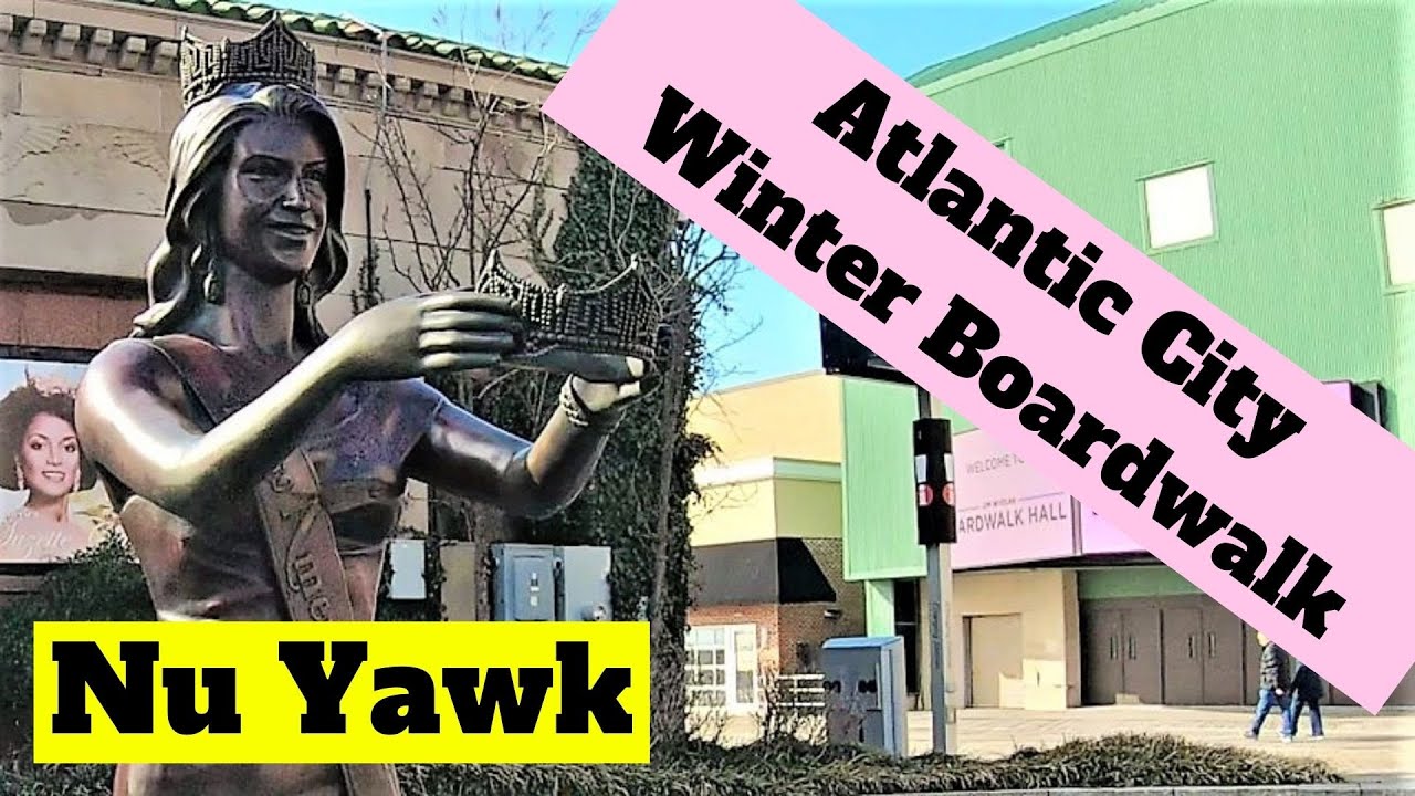 🟡 Atlantic City | A Walking Tour Of The AC Boardwalk Passing The Casinos. Beautiful Winter Morning!