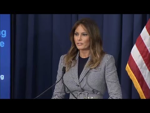 Melania Trump speaks at hospital in Philadelphia