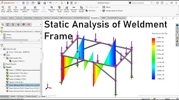 Static analysis of Weldment Frame with Solidworks Simulation