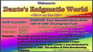 DZMB-FM 90.7MHz Metro Manila: Your Beautiful Music Radio 1987 & 1988 ~Copy On-Site 045~