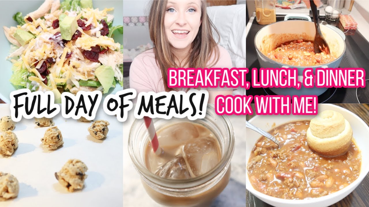 WHAT I EAT IN A DAY | BREAKFAST + LUNCH + DINNER IDEAS - YouTube