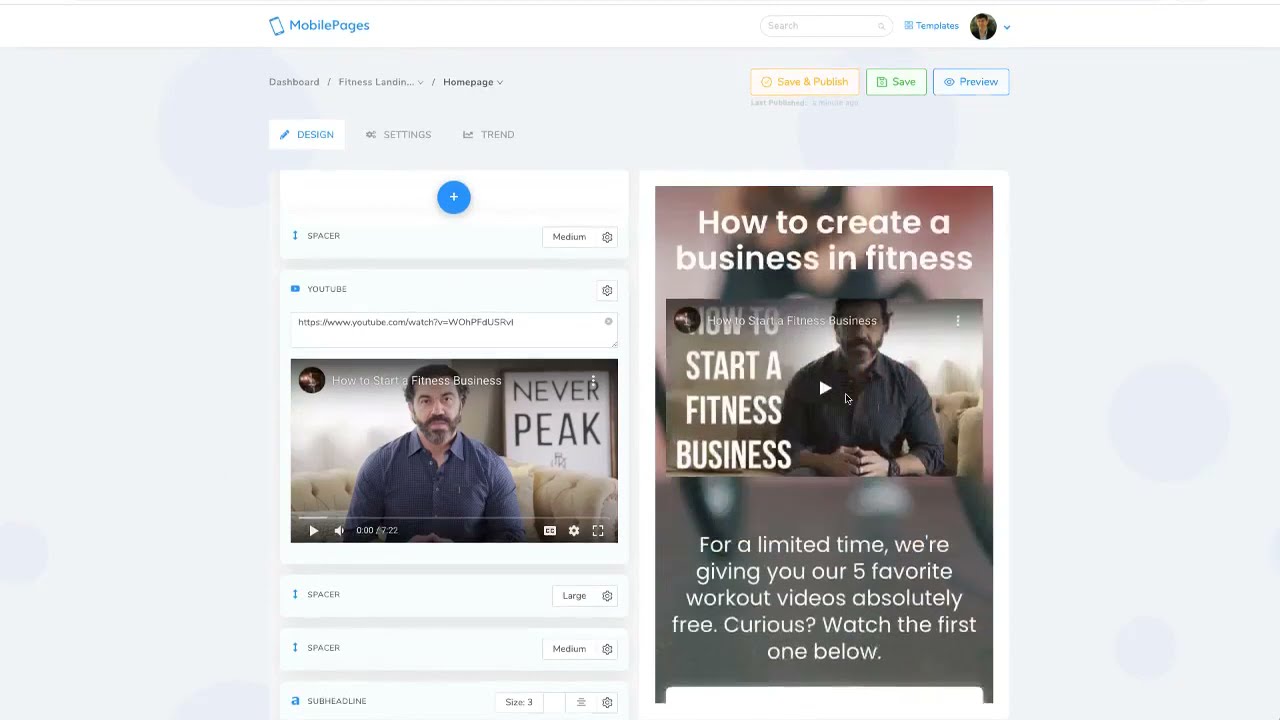Mobile Pages Agency PRO Demo Unlock 10 Brand New Incredible MarketingFeatures